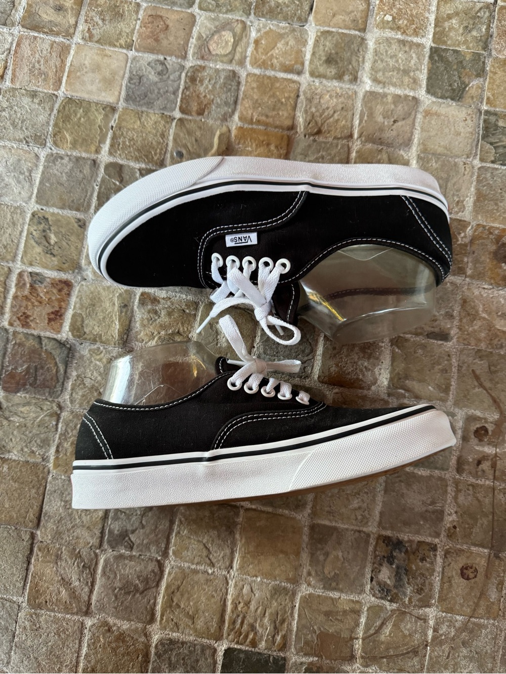 Vans Authentic Black Canvas Sneakers - Picture 2 of 10